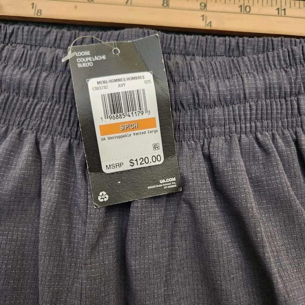 Under Armour UA Mens Small Gray Unstoppable Vent Cargo Pants Techwear Gorpcore - Picture 10 of 10